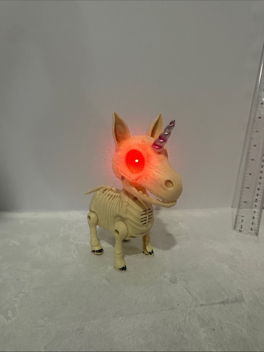 Unicorn Skeleton Animated Light and Sound Halloween Decor Spooky Cute Funny